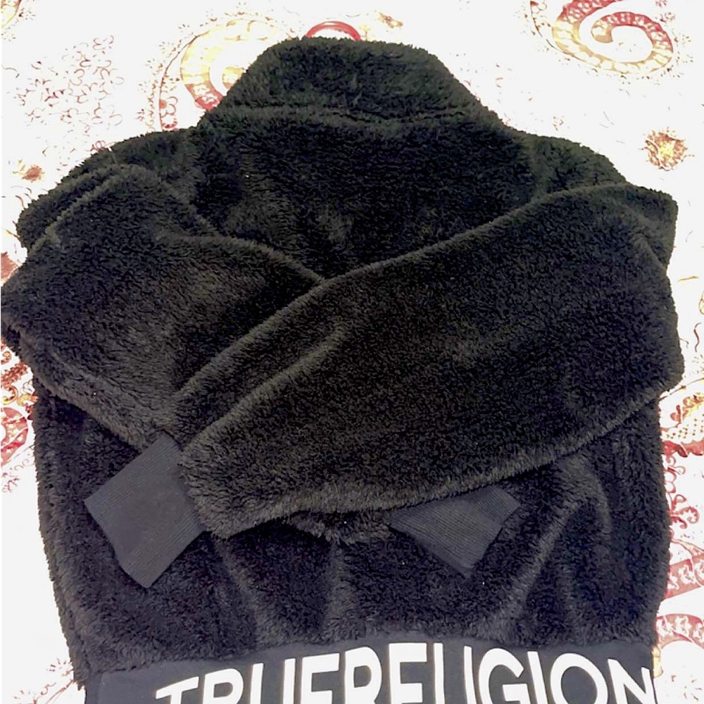 True religion sweater, no hoodie. Black has only been tried on.